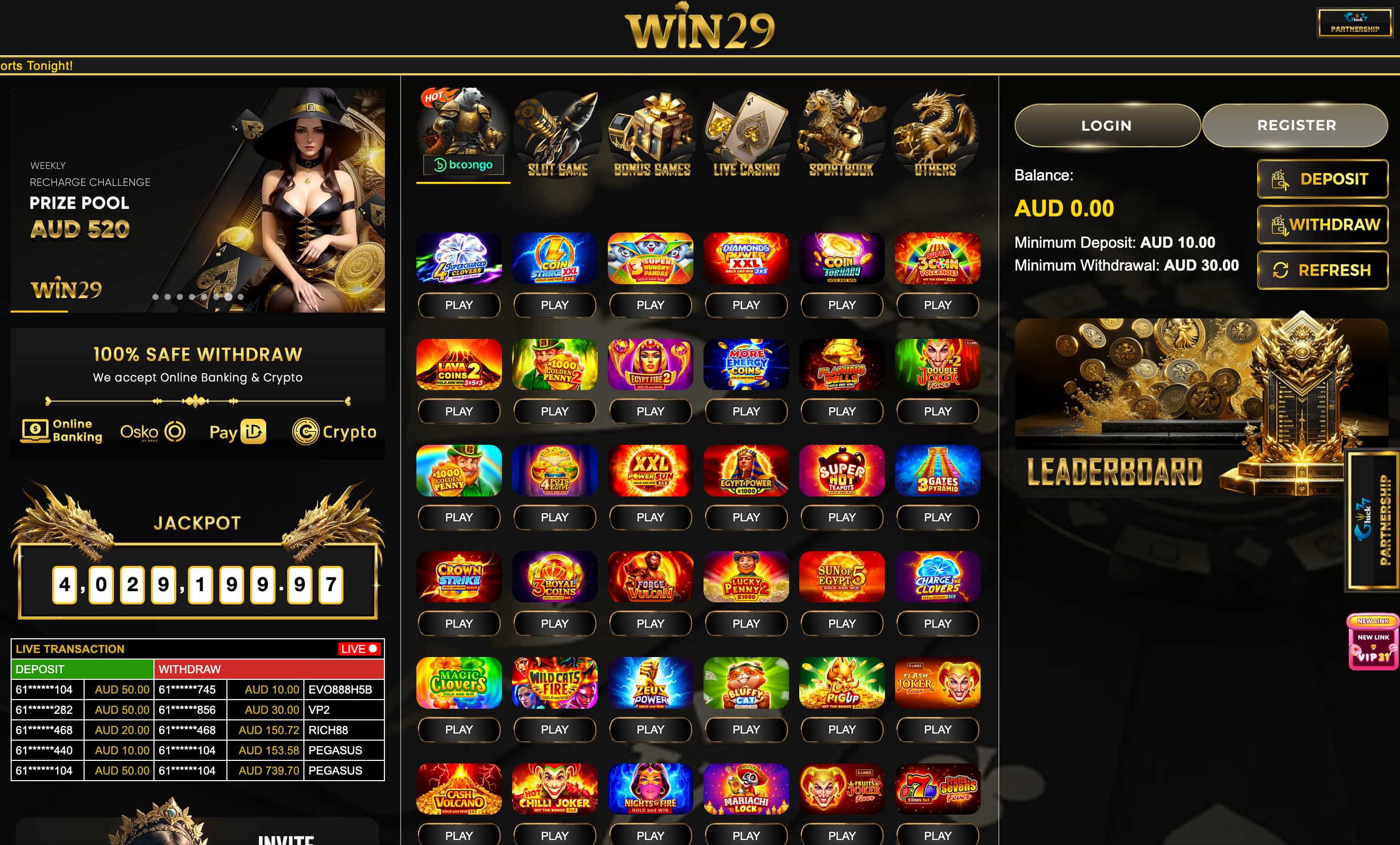 WIN29 online casino Australia
